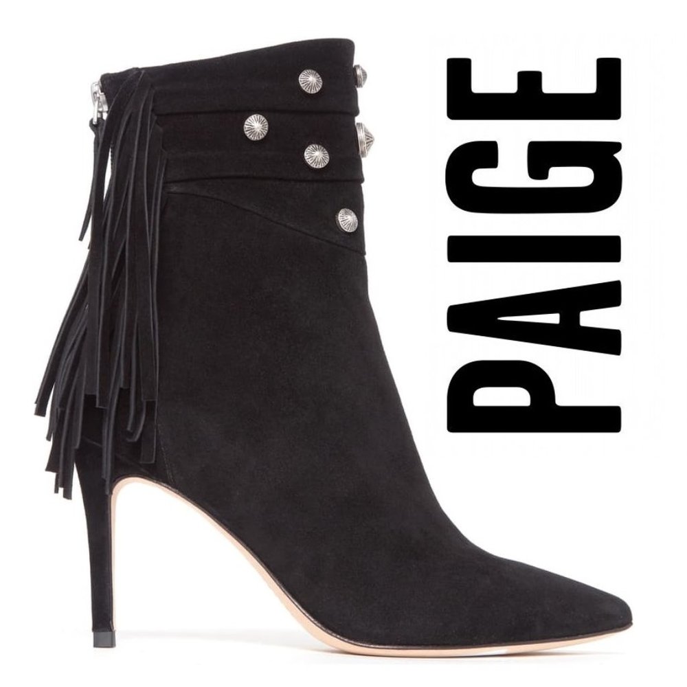 ⬇️ PAIGE Leah Fringe Bootie Sz 6